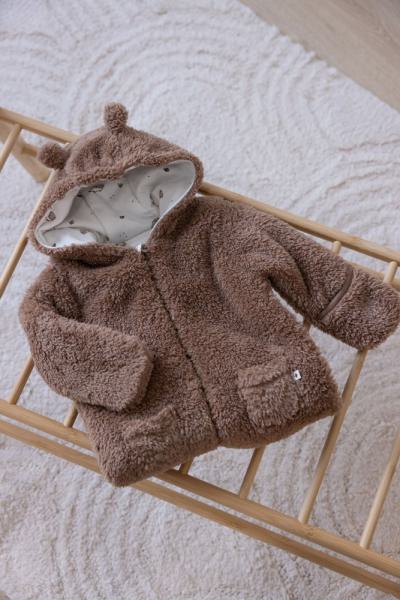 Teddy Jacke mit Kapuze - Hedge Hugs 68